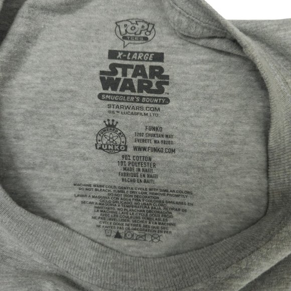 Pop Battle On The Death Star Vader Vs Kenobi Tee T Shirt XL  Star Wars Gray Crew - Picture 7 of 15